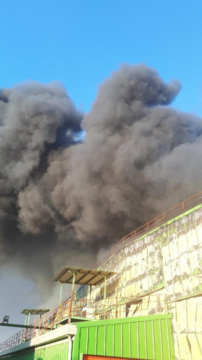 Adana'da nişasta fabrikasında yangın (1) -2
