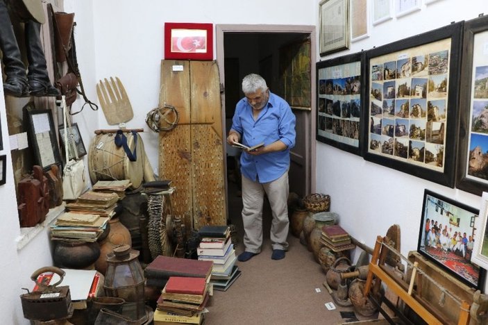Karabük'te çevreden topladığı kalıntılarla müze açtı