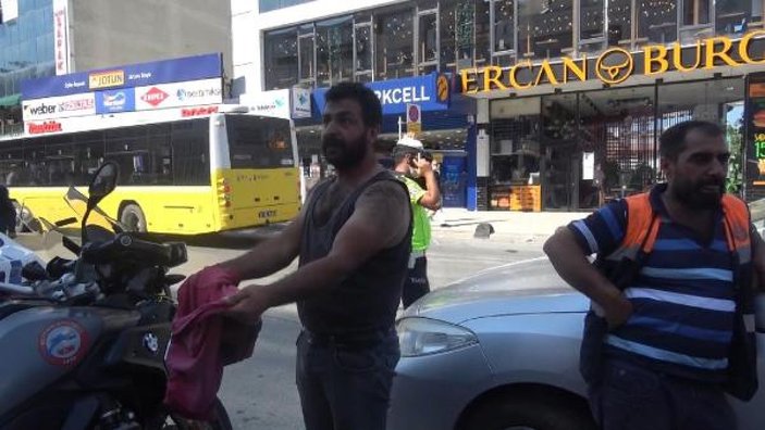 Arnavutköy'de maske cezasına kıyafetini çıkarıp tepki gösterdi -2