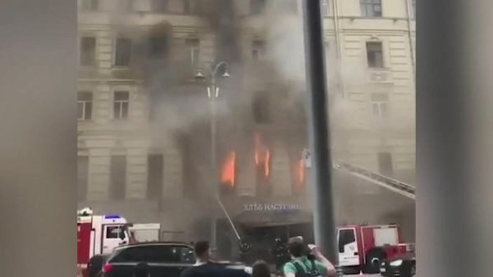 Moskova’nın merkezinde büyük yangın -2