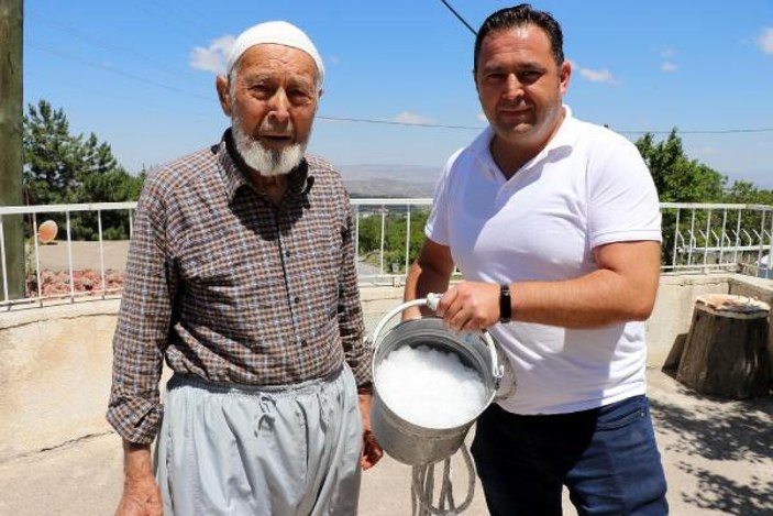 500 yıllık kuyulardaki kar suyu ile serinliyorlar -10