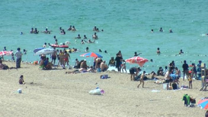 İstanbullular hafta sonu plajlara akın etti -3