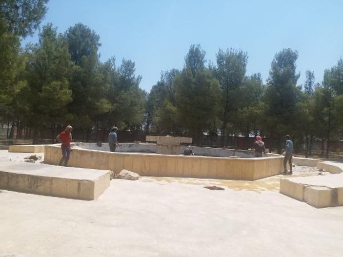 Barış Pınarı bölgesinde parklar yenileniyor -5