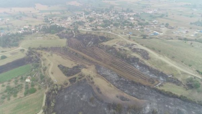 Gelibolu'da tarlaları yanan köylülerin üzüntüsü -3