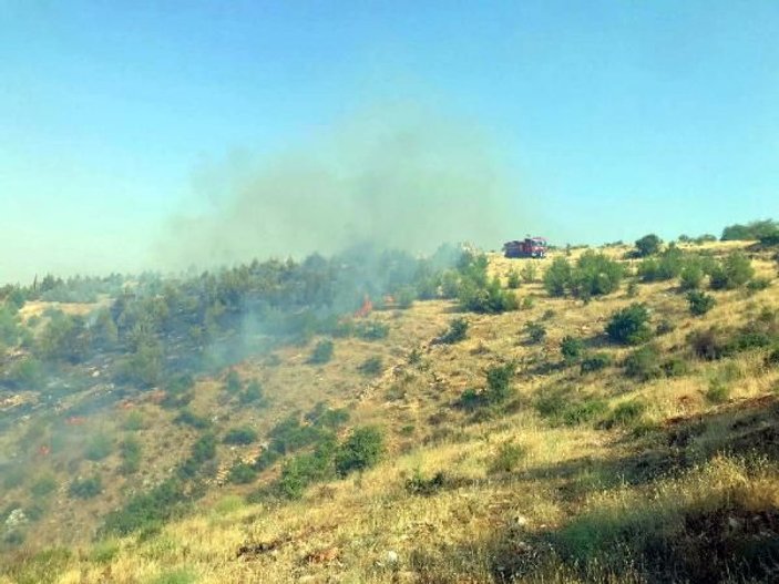 Gaziantep'te orman yangını: 2 hektar alan zarar gördü -7