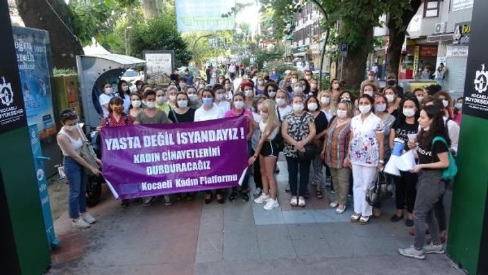 İzmit'te kadınlardan, Pınar Gültekin eylemi -3