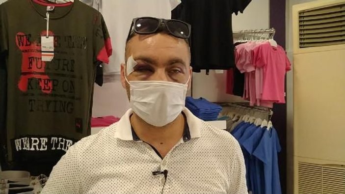 Maske uyarısı yapan mağaza müdürüne tekme- tokat saldırı kamerada -2