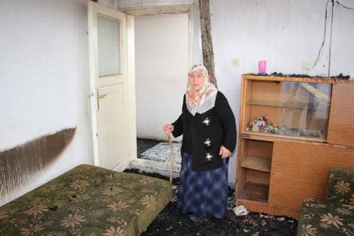 Evi yanan Bülbül Nine'ye, komşuları sahip çıktı -4