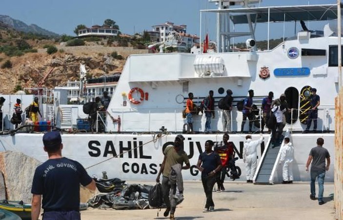 Datça açıklarında 37 kaçak göçmen yakalandı -8