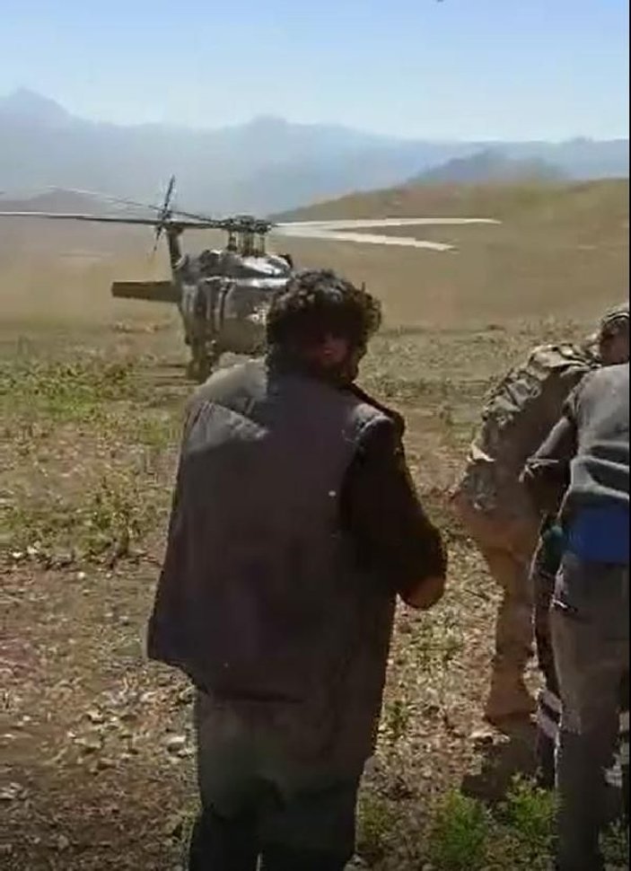 Yaylada kalp krizi geçiren çobanın imdadına jandarma helikopteri yetişti -1