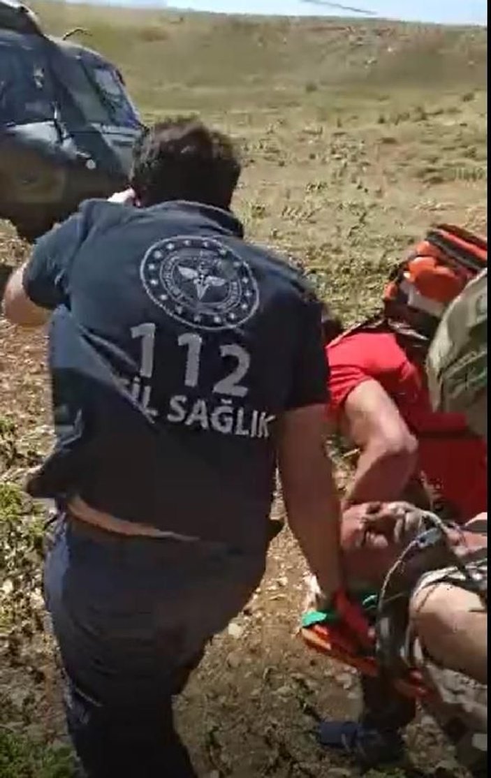 Yaylada kalp krizi geçiren çobanın imdadına jandarma helikopteri yetişti -2
