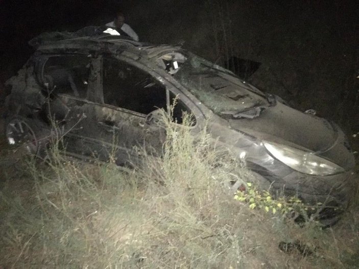 Çankırı'da otomobil uçuruma yuvarlandı: 6 yaralı