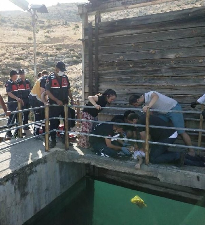 Konya'da kanala düşen çocuk, hayata döndürüldü