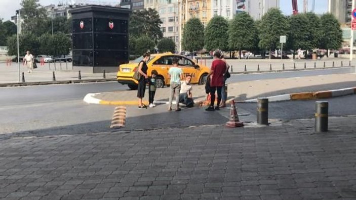 Taksim Meydanı'nda hasta numarasıyla duygu sömürüsü kamerada -5