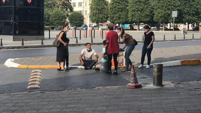 Taksim Meydanı'nda hasta numarasıyla duygu sömürüsü kamerada -4