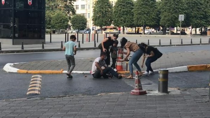 Taksim Meydanı'nda hasta numarasıyla duygu sömürüsü kamerada -2