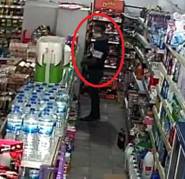 Marketten şampuan hırsızlığı kamerada -2