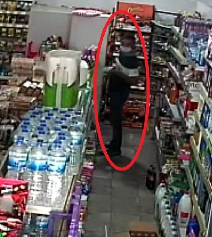 Marketten şampuan hırsızlığı kamerada -1