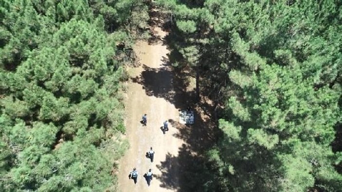 Aydos Ormanı'nda drone ile mangal denetimi yaptı -3