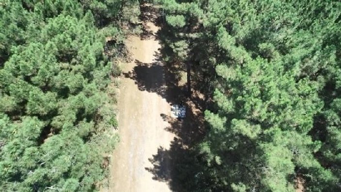 Aydos Ormanı'nda drone ile mangal denetimi yaptı -2
