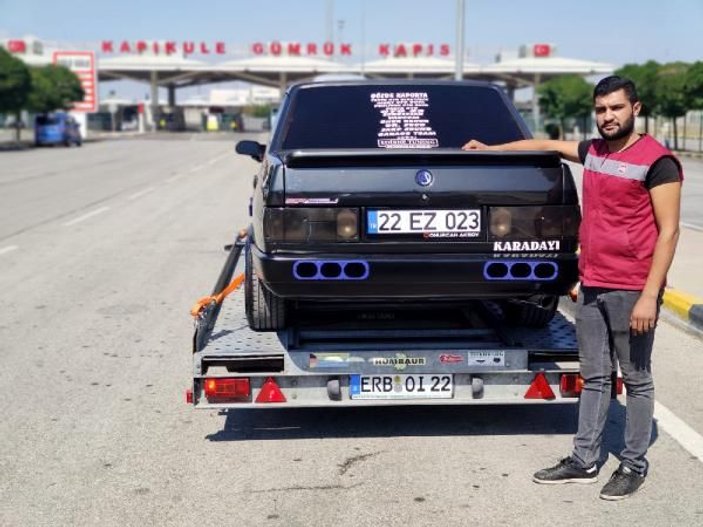 Modifiye edilen otomobili aldı, Almanya'ya götürüyor -4