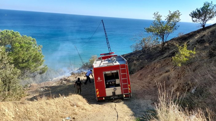 Silivri'de mangal yakan tatilci yangın çıkardı -4