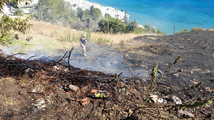 Silivri'de mangal yakan tatilci yangın çıkardı -5