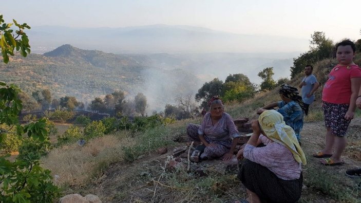 Aydın'da kadınlar, yangına su testileriyle müdahale etti