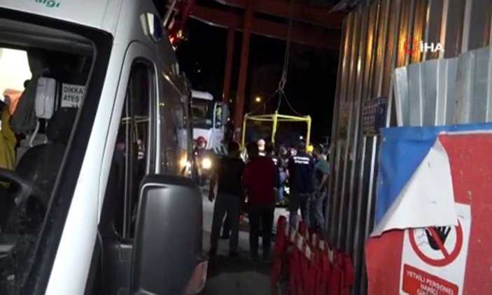 Kadıköy-Kozyatağı metro şantiyesinde kaza