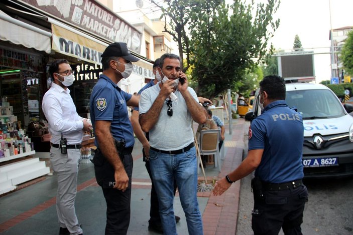 Antalya'da maske takmayan vatandaşın bahanesi: Ameliyatlıyım