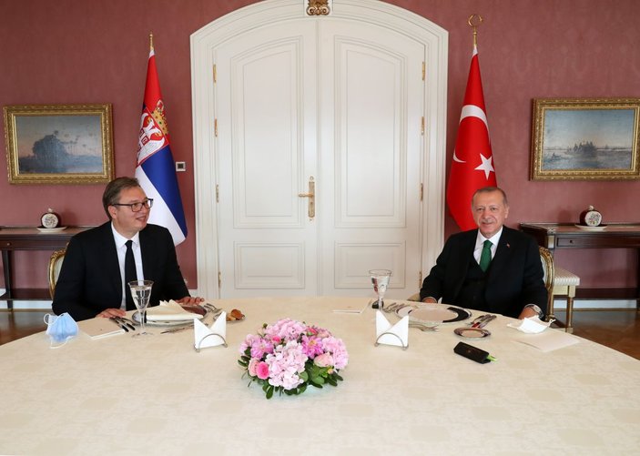 Cumhurbaşkanı Erdoğan Sırbıstan Cumhurbaşkanı Aleksandar Vucic ile görüştü -5