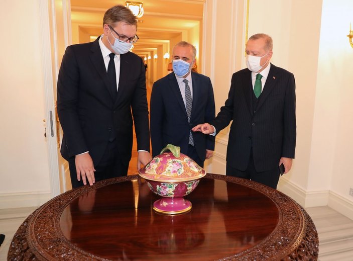 Cumhurbaşkanı Erdoğan Sırbıstan Cumhurbaşkanı Aleksandar Vucic ile görüştü -1