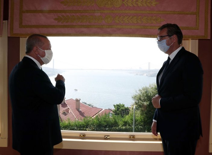 Cumhurbaşkanı Erdoğan Sırbıstan Cumhurbaşkanı Aleksandar Vucic ile görüştü -3