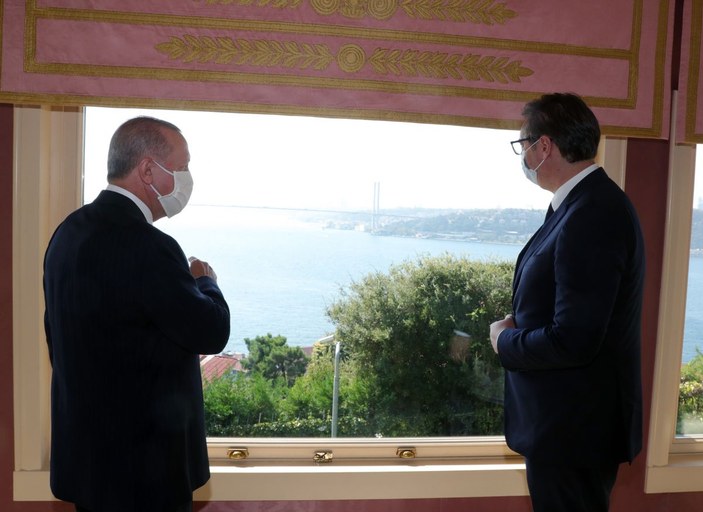 Cumhurbaşkanı Erdoğan Sırbıstan Cumhurbaşkanı Aleksandar Vucic ile görüştü -2