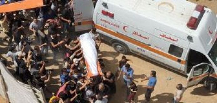 Mısır ordusu tarafından vurulan Filistinli balıkçılar Gazze'de toprağa verildi -3