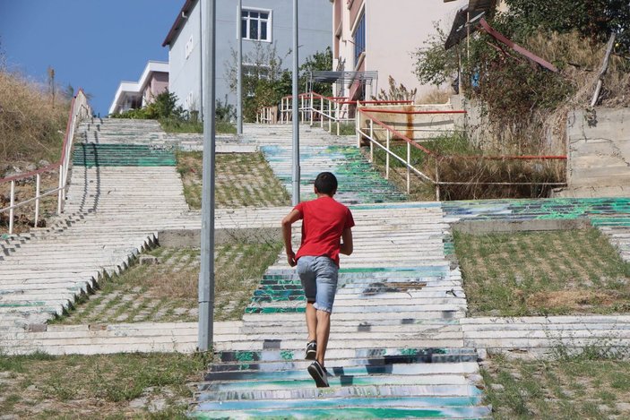 Samsun'da 200 basamaklı merdiven