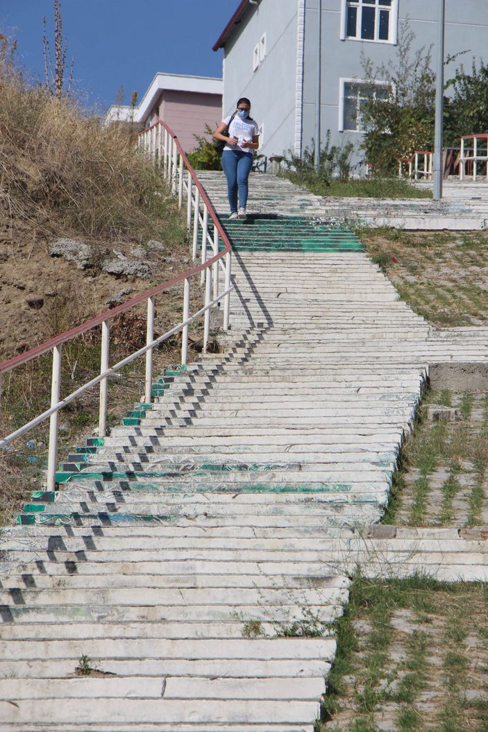Samsun'da 200 basamaklı merdiven