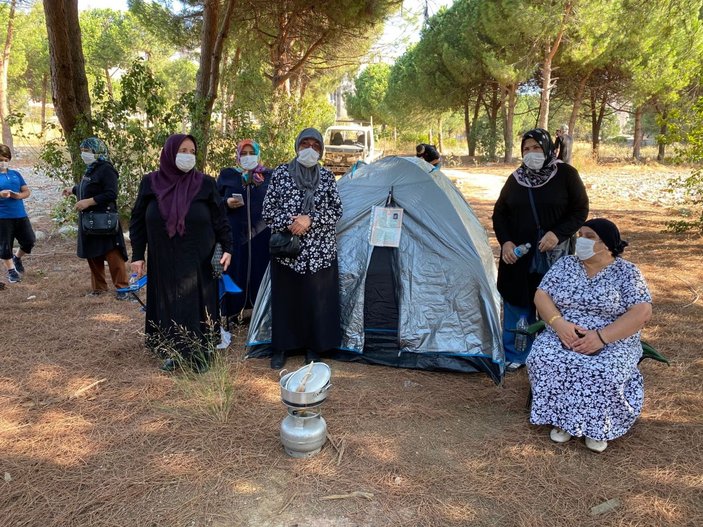 Maltepe'de evleri yapılmayan aileler, çadırlı eylemde