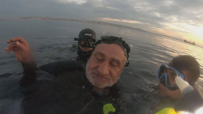 Samatya'da batan balıkçı teknesindeki mucize kurtuluş kamerada 