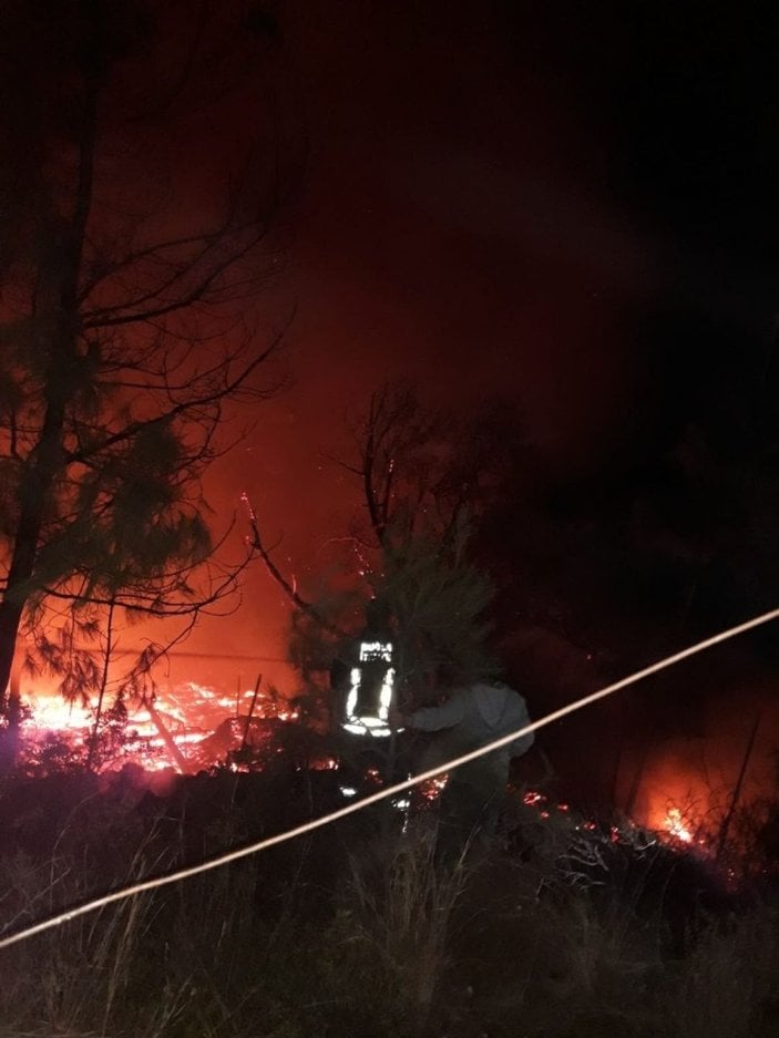 Kabak Koyu’ndaki yangında çok sayıda bungalov kül oldu -4