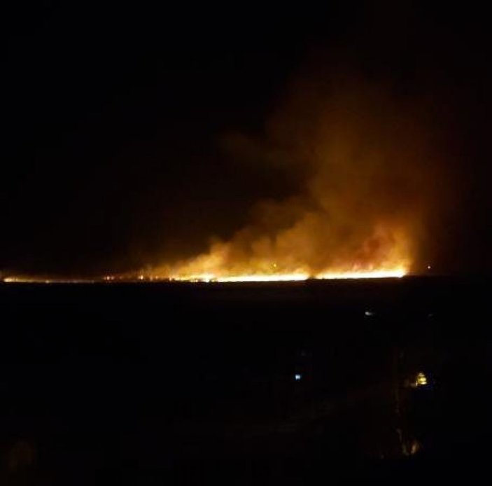 Hakkari'de Nehil Sazlığı'nda yangın
