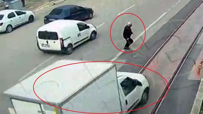 Yaşlı adamın hayatını kaybettiği kaza kamerada -5