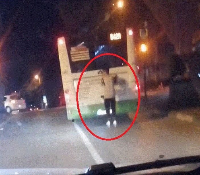 Patenli gencin tehlikeli yolculuğu kamerada -2