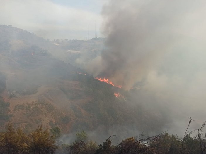 Anamur'daki orman yangınında 150 hektar alan zarar gördü -7