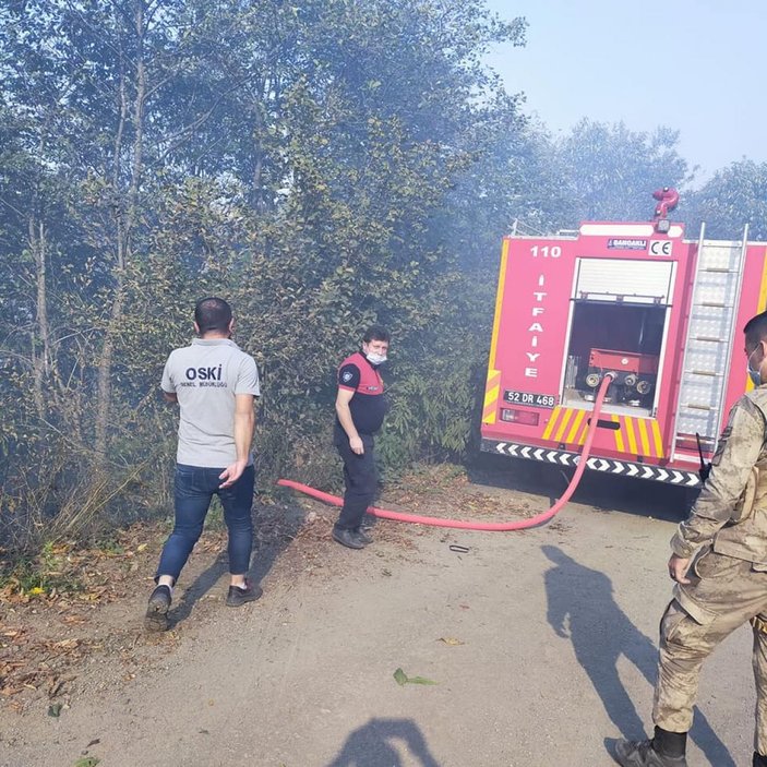 Ordu’daki orman yangınında, 10 hektarlık alan zarar gördü -4