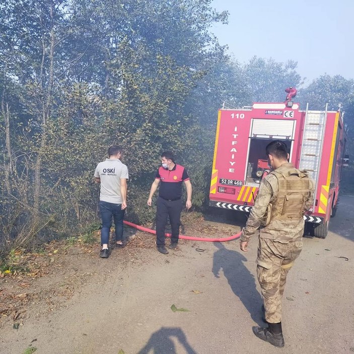Ordu’daki orman yangınında, 10 hektarlık alan zarar gördü -5