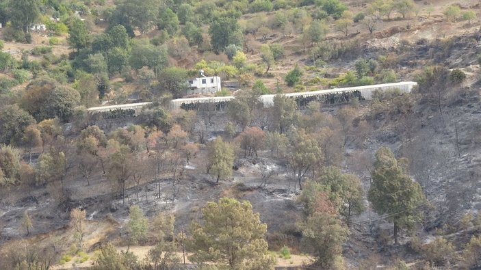 Anamur'daki orman yangınında 150 hektar alan zarar gördü (2) -3