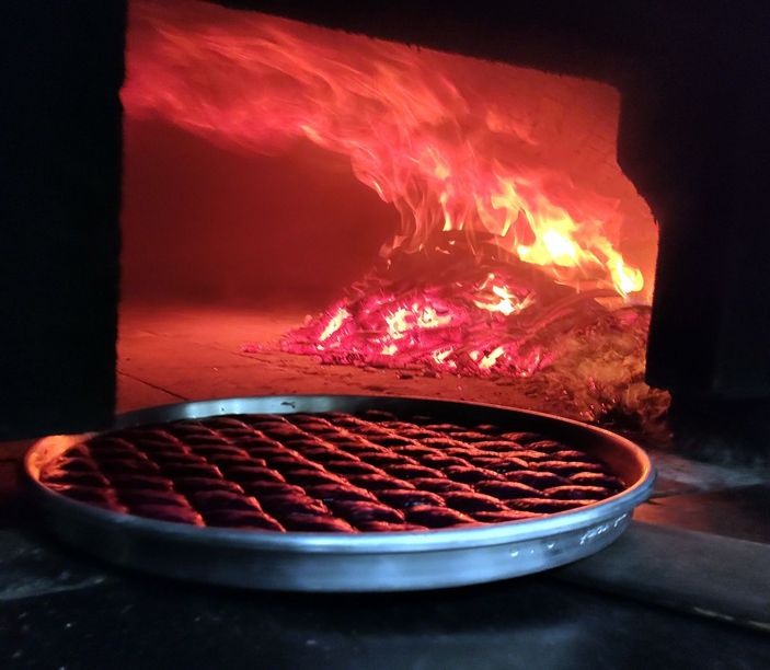 d Gaziantep'te yapılan mor baklava yoğun talep -2