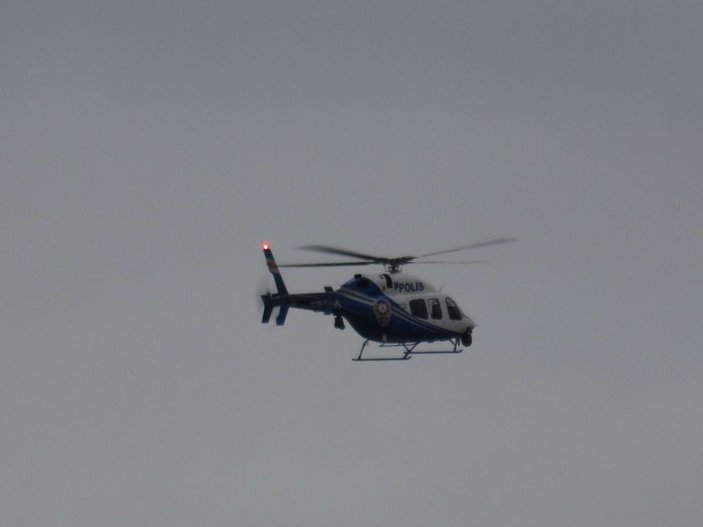 En özel anma... Polis helikopteriyle Dolmabahçe üzerinde saygı duruşu -4