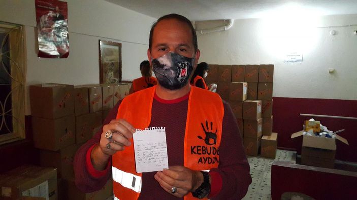 Yardım kolisinden çıkan not duygulandırdı -2